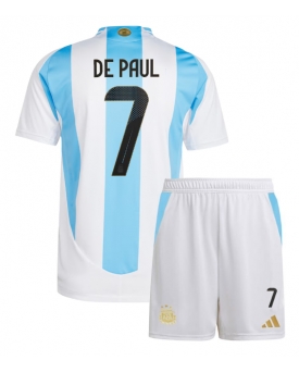 Argentina Rodrigo De Paul #7 Maglia Gara Casa Repliche Copa America 2024 Bambino Argentina Rodrigo De Paul #7 Maglia Gara Casa Repliche Copa America 2024 Bambino